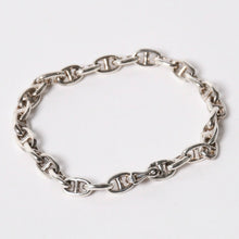 画像をギャラリービューアに読み込む, 極美品 HERMES エルメス VINTAGE Chaine d'Ancre シェーヌダンクル TPM ブレスレット 29コマ 重量約14.59g シルバ−925 中古 4a003350