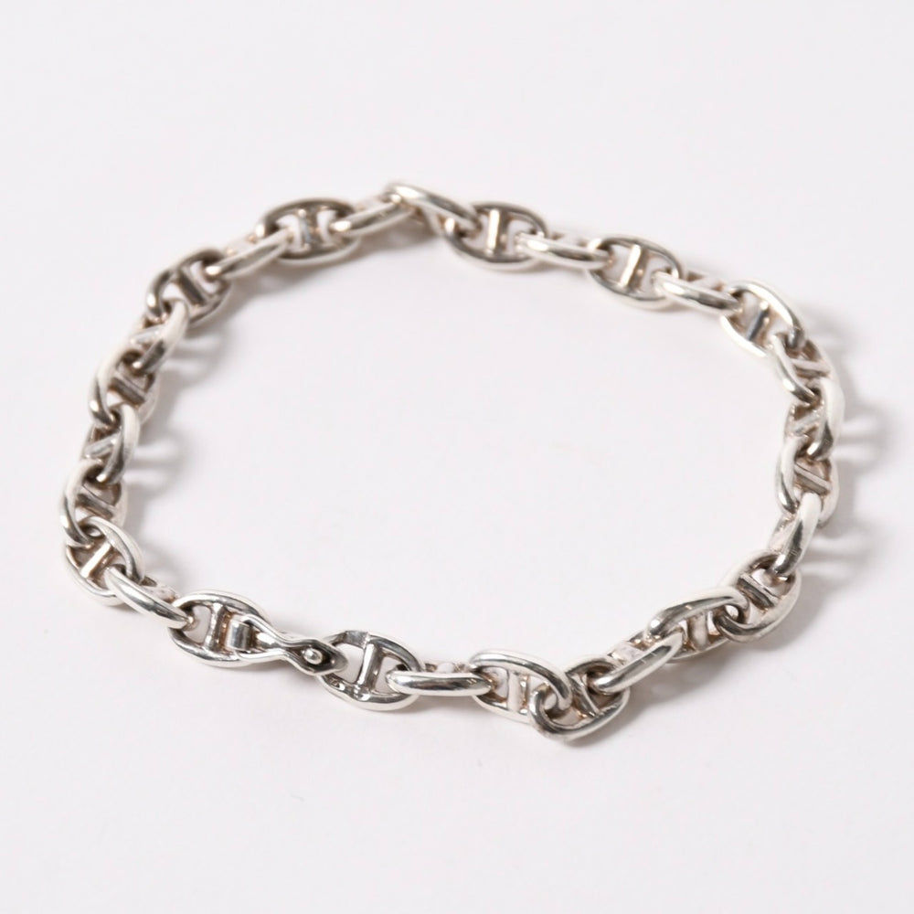 極美品 HERMES エルメス VINTAGE Chaine d'Ancre シェーヌダンクル TPM ブレスレット 29コマ 重量約14.59g シルバ−925 中古 4a003350