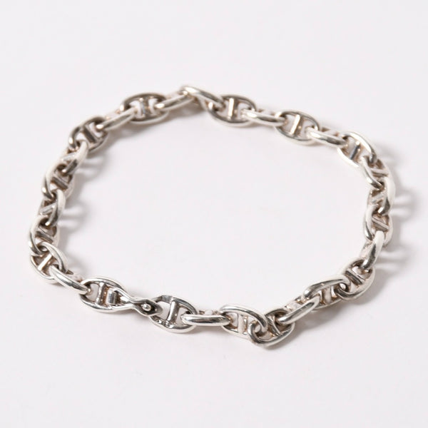 極美品 HERMES エルメス VINTAGE Chaine d'Ancre シェーヌダンクル TPM ブレスレット 29コマ 重量約14.59g シルバ−925 中古 4a003350