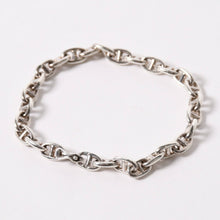 画像をギャラリービューアに読み込む, 極美品 HERMES エルメス VINTAGE Chaine d'Ancre シェーヌダンクル TPM ブレスレット 29コマ 重量約14.59g シルバ−925 中古 4a003350