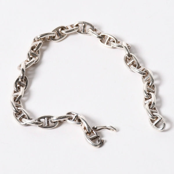 極美品 HERMES エルメス VINTAGE Chaine d'Ancre シェーヌダンクル TPM ブレスレット 29コマ 重量約14.59g シルバ−925 中古 4a003350