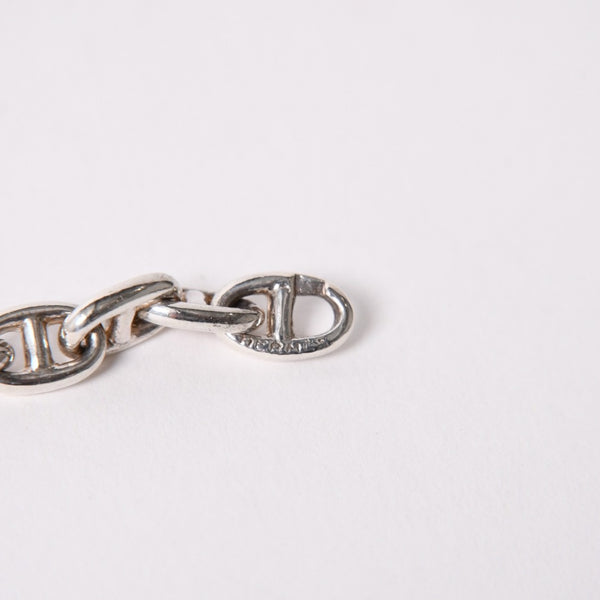 極美品 HERMES エルメス VINTAGE Chaine d'Ancre シェーヌダンクル TPM ブレスレット 29コマ 重量約14.59g シルバ−925 中古 4a003350