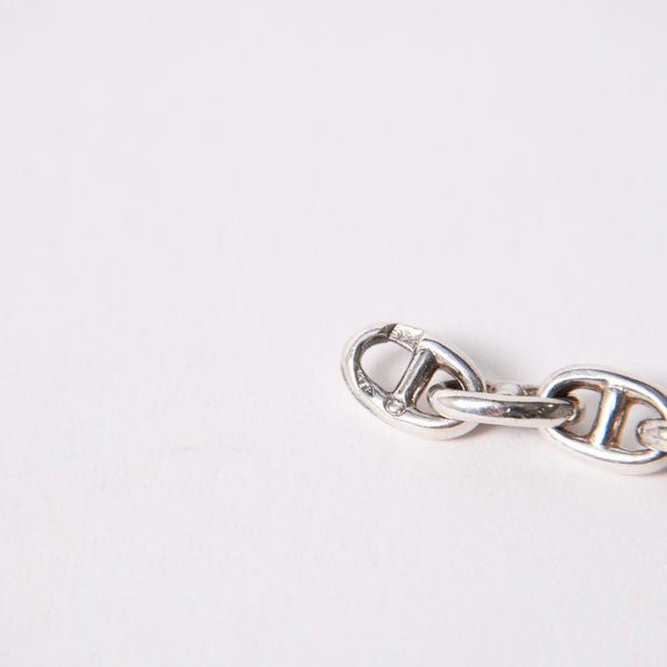 極美品 HERMES エルメス VINTAGE Chaine d'Ancre シェーヌダンクル TPM ブレスレット 29コマ 重量約14.59g シルバ−925 中古 4a003350