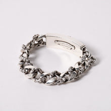 Load image into Gallery viewer, CHROME HEARTS クロムハーツ ID FLORAL CRS FNCY P DIA フローラルクロス ファンシーチェーン IDブレスレット 13リンク 純正 美品 中古 4a003351