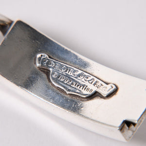 CHROME HEARTS クロムハーツ ID FLORAL CRS FNCY P DIA フローラルクロス ファンシーチェーン IDブレスレット 13リンク 純正 美品 中古 4a003351