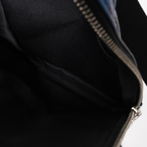極美品 LOUIS VUITTON ルイヴィトン ボディバッグ ブラック ブルー グラフィット ピクセル アヴェニュー PVC レザーキャンバス シルバー金具 中古 4a002876