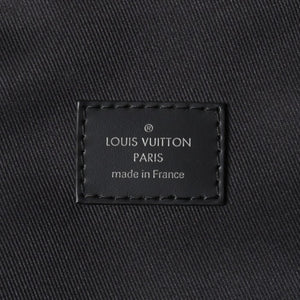 極美品 LOUIS VUITTON ルイヴィトン ボディバッグ ブラック ブルー グラフィット ピクセル アヴェニュー PVC レザーキャンバス シルバー金具 中古 4a002876
