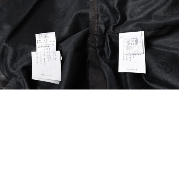 新品同様品 CHROME HEARTS クロムハーツ ダガージップ ライダースジャケット レザー シルバー925 中古 4a003307