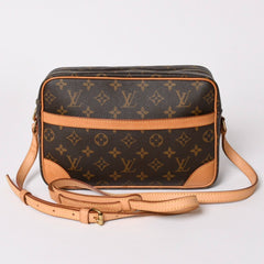 極美品 LOUIS VUITTON ルイヴィトン トロカデロ27 ショルダーバッグ M51274 モノグラム PVC レザー ブラウン 中古 4a003179