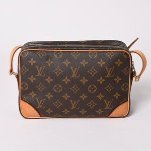 極美品 LOUIS VUITTON ルイヴィトン トロカデロ27 ショルダーバッグ M51274 モノグラム PVC レザー ブラウン 中古 4a003179