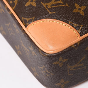 極美品 LOUIS VUITTON ルイヴィトン トロカデロ27 ショルダーバッグ M51274 モノグラム PVC レザー ブラウン 中古 4a003179