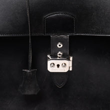 画像をギャラリービューアに読み込む, HERMES エルメス サックアデペッシュ ブリーフケース ビジネスバッグ ブラック シルバー金具 B刻印 レザー 美品 中古 4a003276
