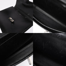 画像をギャラリービューアに読み込む, HERMES エルメス サックアデペッシュ ブリーフケース ビジネスバッグ ブラック シルバー金具 B刻印 レザー 美品 中古 4a003276