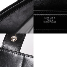 画像をギャラリービューアに読み込む, HERMES エルメス サックアデペッシュ ブリーフケース ビジネスバッグ ブラック シルバー金具 B刻印 レザー 美品 中古 4a003276