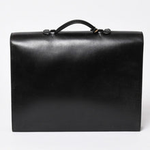 画像をギャラリービューアに読み込む, HERMES エルメス サックアデペッシュ ブリーフケース ビジネスバッグ ブラック シルバー金具 B刻印 レザー 美品 中古 4a003276