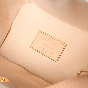 新品同様 LOUIS VUITTON ルイヴィトン ハンドバッグ オールインBB TM M13089 モノグラム マルチカラー ホワイト 村上隆 中古 4a003280