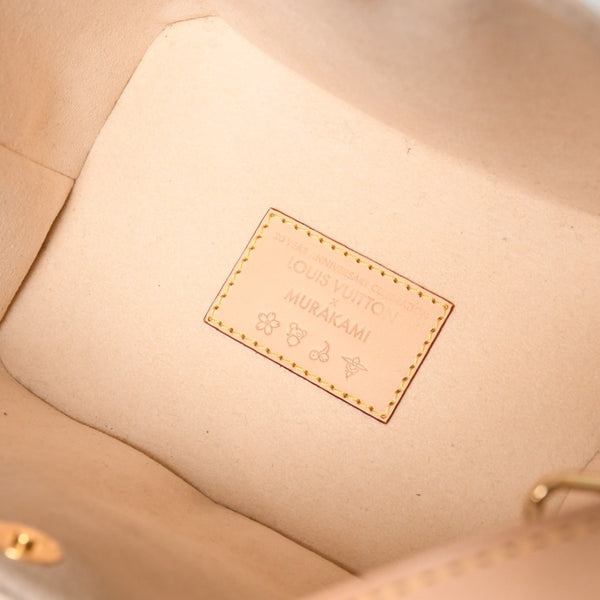 新品同様 LOUIS VUITTON ルイヴィトン ハンドバッグ オールインBB TM M13089 モノグラム マルチカラー ホワイト 村上隆 中古 4a003280