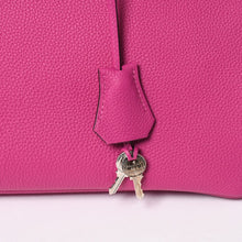 Load image into Gallery viewer, 新品同様 HERMES エルメス バーキン30 ハンドバッグ ヴォーエプソン ローズパープル シルバー金具 A刻印 中古 4a003274