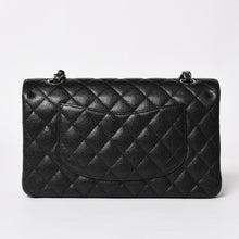 画像をギャラリービューアに読み込む, 新品同様 CHANEL シャネル マトラッセ25 Wフラップ Wチェーンショルダーバッグ 19番台 ココマーク キャビアスキン ブラック 中古 4a003366