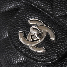 画像をギャラリービューアに読み込む, 新品同様 CHANEL シャネル マトラッセ25 Wフラップ Wチェーンショルダーバッグ 19番台 ココマーク キャビアスキン ブラック 中古 4a003366