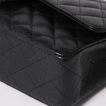画像をギャラリービューアに読み込む, 新品同様 CHANEL シャネル マトラッセ25 Wフラップ Wチェーンショルダーバッグ 19番台 ココマーク キャビアスキン ブラック 中古 4a003366