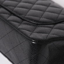 画像をギャラリービューアに読み込む, 新品同様 CHANEL シャネル マトラッセ25 Wフラップ Wチェーンショルダーバッグ 19番台 ココマーク キャビアスキン ブラック 中古 4a003366