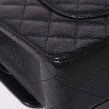 画像をギャラリービューアに読み込む, 新品同様 CHANEL シャネル マトラッセ25 Wフラップ Wチェーンショルダーバッグ 19番台 ココマーク キャビアスキン ブラック 中古 4a003366