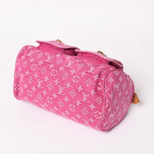 画像をギャラリービューアに読み込む, 極美品 LOUIS VUITTON ルイヴィトン ネオスピーディ ハンドバッグ M95214 モノグラムデニム ゴールド金具 ピンク 中古 4a003359
