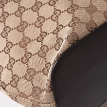 画像をギャラリービューアに読み込む, GUCCI グッチ ワンショルダーホーボーバッグ GGキャンバス セミショルダー ショルダーバッグ ベージュ ブラウン 三日月型 300241 美品 中古 4a003327