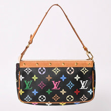 画像をギャラリービューアに読み込む, 極美品 LOUIS VUITTON ルイヴィトン ポシェットアクセソワール アクセサリーポーチ M92648 モノグラム マルチカラー ブラック 中古 4a003362