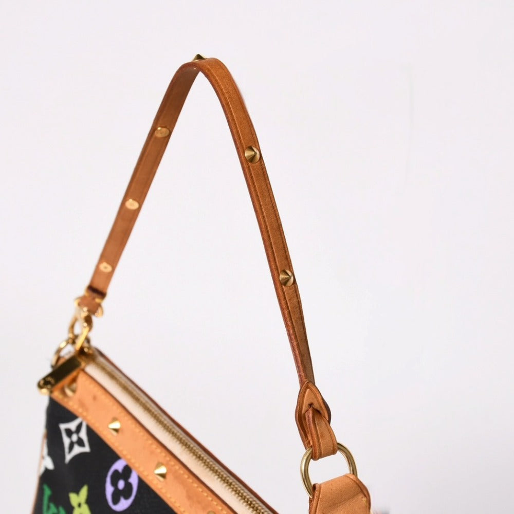 Very good condition LOUIS VUITTON Pochette Accessory Accessory Pouch M92648 Monogram Multicolor Black Used 4a003362