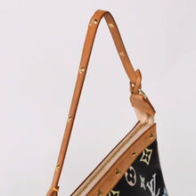 画像をギャラリービューアに読み込む, 極美品 LOUIS VUITTON ルイヴィトン ポシェットアクセソワール アクセサリーポーチ M92648 モノグラム マルチカラー ブラック 中古 4a003362