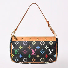 画像をギャラリービューアに読み込む, 極美品 LOUIS VUITTON ルイヴィトン ポシェットアクセソワール アクセサリーポーチ M92648 モノグラム マルチカラー ブラック 中古 4a003362