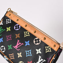 画像をギャラリービューアに読み込む, 極美品 LOUIS VUITTON ルイヴィトン ポシェットアクセソワール アクセサリーポーチ M92648 モノグラム マルチカラー ブラック 中古 4a003362