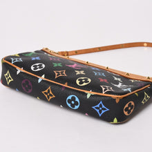 画像をギャラリービューアに読み込む, 極美品 LOUIS VUITTON ルイヴィトン ポシェットアクセソワール アクセサリーポーチ M92648 モノグラム マルチカラー ブラック 中古 4a003362