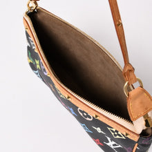 画像をギャラリービューアに読み込む, 極美品 LOUIS VUITTON ルイヴィトン ポシェットアクセソワール アクセサリーポーチ M92648 モノグラム マルチカラー ブラック 中古 4a003362