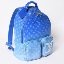 Load image into Gallery viewer, 新品同様 LOUIS VUITTON ルイヴィトン バックパック マルチポケット M45441 モノグラムクラウズキャンバス ブルー 中古 4a003355