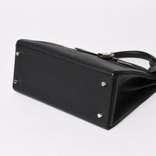 画像をギャラリービューアに読み込む, 極美品 HERMES エルメス ケリー28 内縫い Y刻印 ブラック トゴ シルバー金具 ハンドバッグ 中古 4a003275