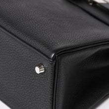 画像をギャラリービューアに読み込む, 極美品 HERMES エルメス ケリー28 内縫い Y刻印 ブラック トゴ シルバー金具 ハンドバッグ 中古 4a003275
