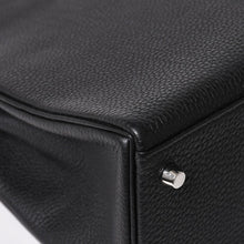 画像をギャラリービューアに読み込む, 極美品 HERMES エルメス ケリー28 内縫い Y刻印 ブラック トゴ シルバー金具 ハンドバッグ 中古 4a003275