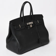 Load image into Gallery viewer, 極美品 HERMES エルメス BIRKIN バーキン35 ブラック シルバー金具 トゴ ハンドバッグ □I刻印 中古 4a003283