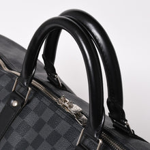 画像をギャラリービューアに読み込む, 極美品 ルイヴィトン LOUIS VUITTON キーポル バンドリエール 55 ボストンバッグ ダミエ グラフィット ブラック N41413 中古 4a003365