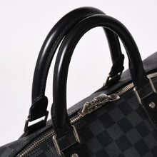 画像をギャラリービューアに読み込む, 極美品 ルイヴィトン LOUIS VUITTON キーポル バンドリエール 55 ボストンバッグ ダミエ グラフィット ブラック N41413 中古 4a003365