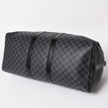 画像をギャラリービューアに読み込む, 極美品 ルイヴィトン LOUIS VUITTON キーポル バンドリエール 55 ボストンバッグ ダミエ グラフィット ブラック N41413 中古 4a003365