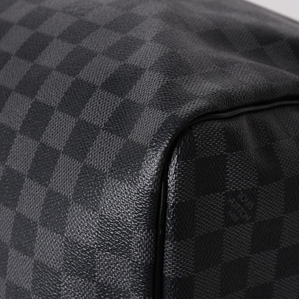 極美品 ルイヴィトン LOUIS VUITTON キーポル バンドリエール 55 ボストンバッグ ダミエ グラフィット ブラック N41413 中古 4a003365