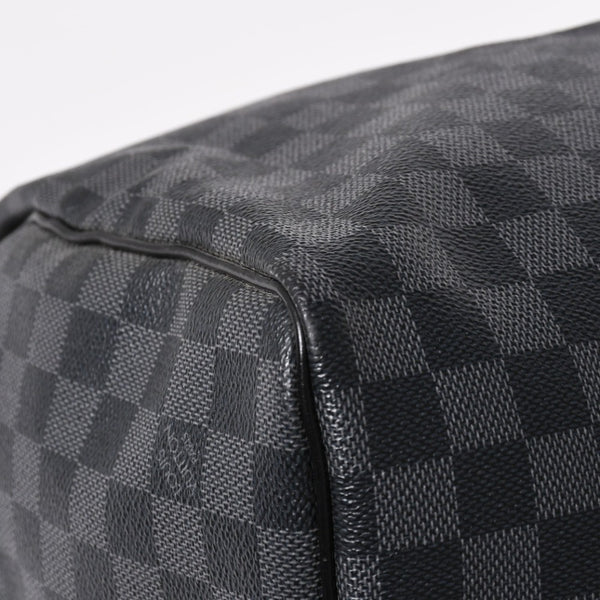 極美品 ルイヴィトン LOUIS VUITTON キーポル バンドリエール 55 ボストンバッグ ダミエ グラフィット ブラック N41413 中古 4a003365