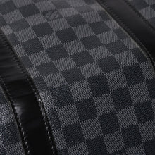 画像をギャラリービューアに読み込む, 極美品 ルイヴィトン LOUIS VUITTON キーポル バンドリエール 55 ボストンバッグ ダミエ グラフィット ブラック N41413 中古 4a003365