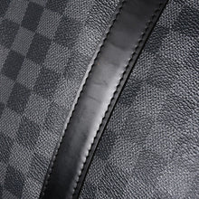 画像をギャラリービューアに読み込む, 極美品 ルイヴィトン LOUIS VUITTON キーポル バンドリエール 55 ボストンバッグ ダミエ グラフィット ブラック N41413 中古 4a003365
