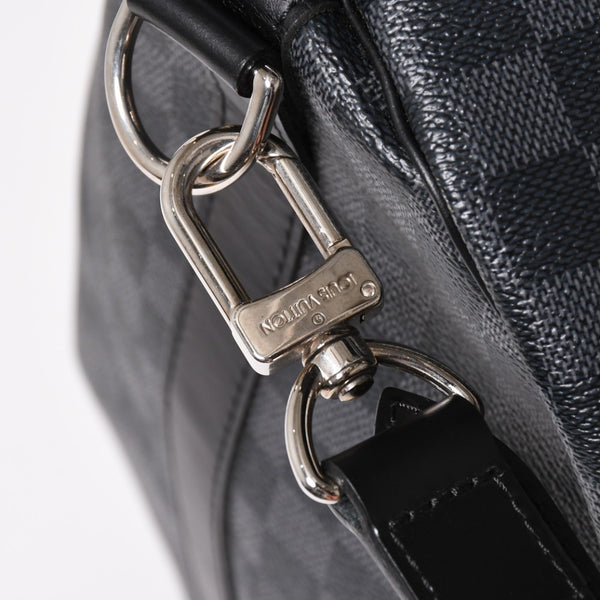 Very Good LOUIS VUITTON Keepall Bandouliere 55 Boston Bag Damier Graphite Black N41413 Used 4a003288