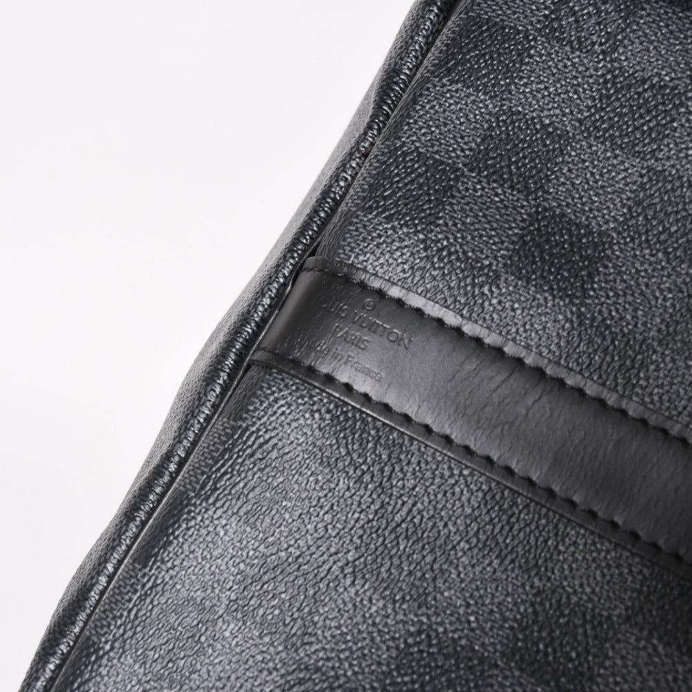極美品 ルイヴィトン LOUIS VUITTON キーポル バンドリエール 55 ボストンバッグ ダミエ グラフィット ブラック N41413 中古 4a003288